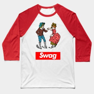 Swag - Vintage Illustration Design Baseball T-Shirt